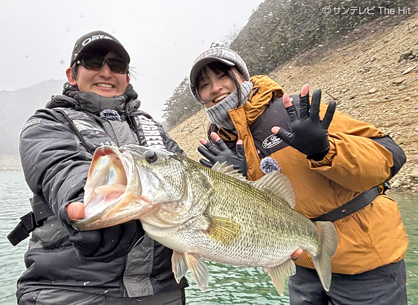 【TV番組】サンテレビ The Hit 2/25（水）放送<br>「吉川永遠が真冬の池原ダム爆釣＆締めは53センチ」